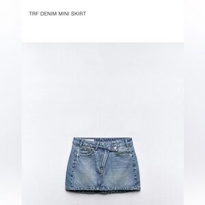 Zara Classic Blue Denim Skirt